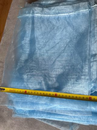 Bolsas Organza Azul - 25uds