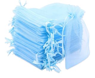 Bolsas Organza Azul - 25uds