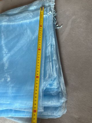 Bolsas Organza Azul - 25uds