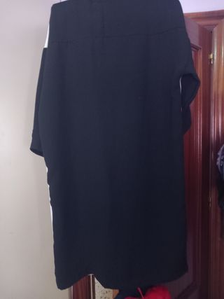 Vestido Blanco y Negro XL