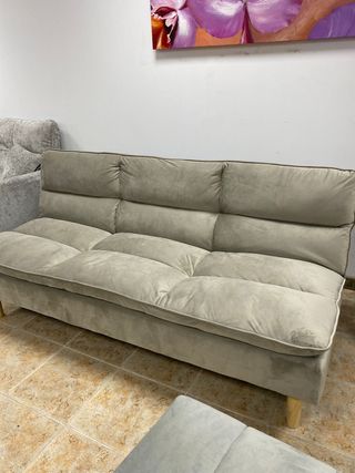 SOFA CAMA CLICK CLAKC GRIS NUEVO 