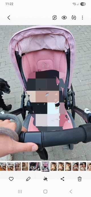 Cochecito bebé Bugaboo bee 5  - Rosa 
