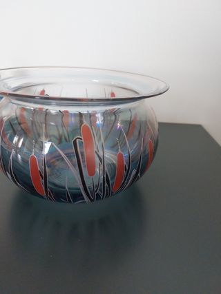 Portacioccolatini vetro vintage floreale