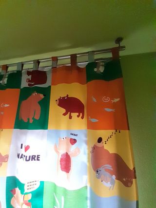 Cortinas infantiles osos montaña
