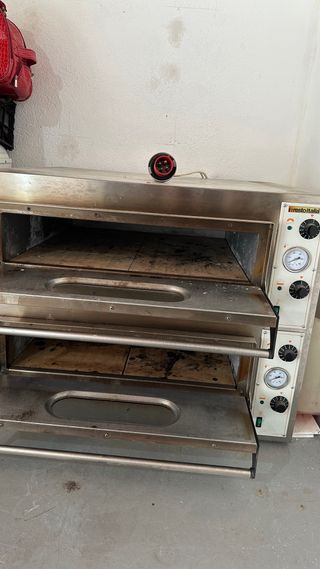 Horno pizza industrial doble