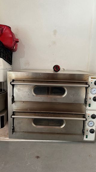 Horno pizza industrial doble