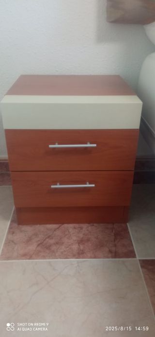 Mueble tocador con espejo y mesitas 2 cabecero