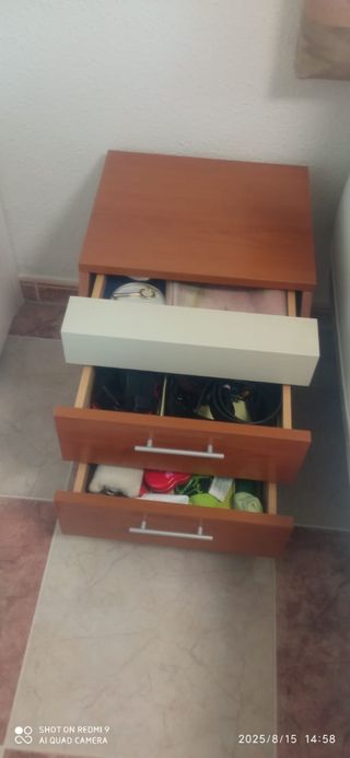 Mueble tocador con espejo y mesitas 2 cabecero