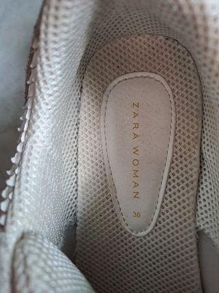 Zapatillas Zara blancas - talla 36