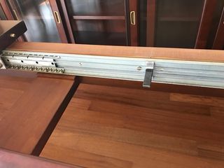 Mesa comedor madera negra-marrón