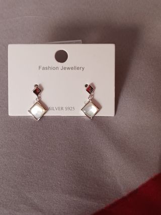 Pendientes Plata 925 Nácar