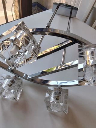 Lámpara techo 6 luces salón - incluyo bombillas