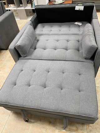 SOFA CAMA MATRIMONIAL CLICK CLACK NUEVO GRIS 