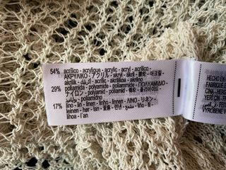 Top crochet Zara beige