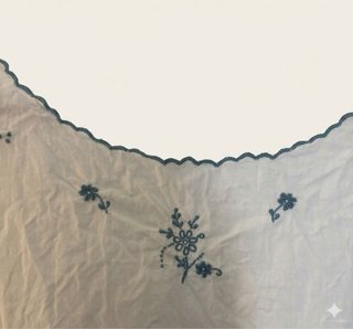 Vestito Cotone Vintage Ricamato