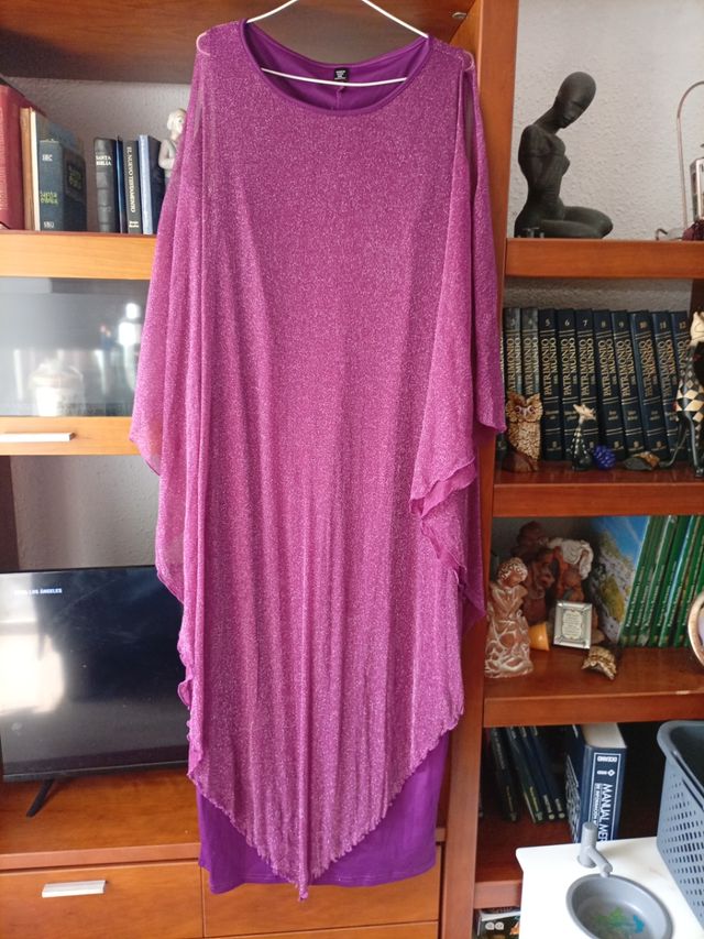 Vestido fiesta morado - Talla L