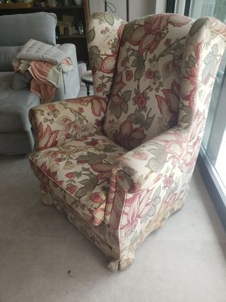 Butaca floral - Sillón inglés