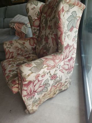 Butaca floral - Sillón inglés