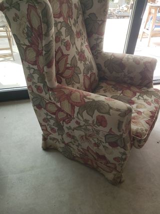 Butaca floral - Sillón inglés