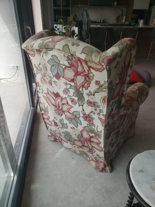 Butaca floral - Sillón inglés