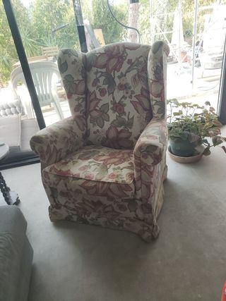 Butaca floral - Sillón inglés