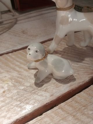 3 figuras porcelana perros
