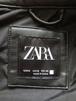 Chaqueta cuero negra - Cazadora