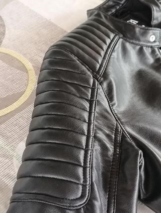 Chaqueta cuero negra - Cazadora