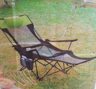 Silla camping plegable reclinable sin estrenar. 