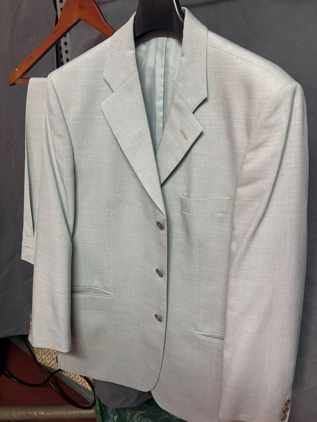 Casaco Azul Cinza e Cinza Claro para Homem