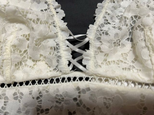 Sutiã renda pérola lavado mas nunca usado