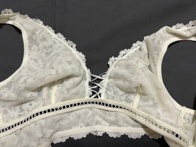 Sutiã renda pérola lavado mas nunca usado