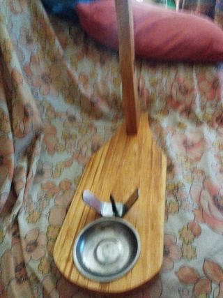 Jamonero de madera y metal