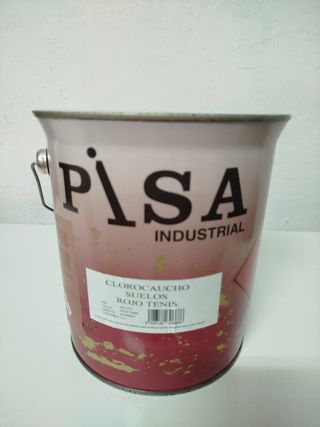 Pintura PISA Industrial - Clorocaucho suelos Rojo 
