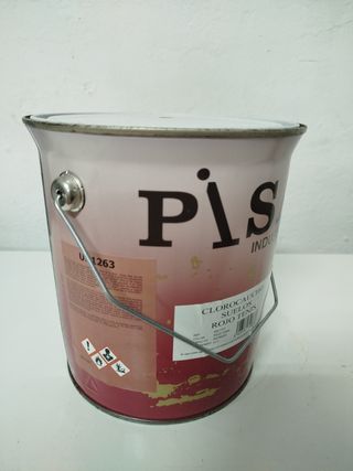 Pintura PISA Industrial - Clorocaucho suelos Rojo 