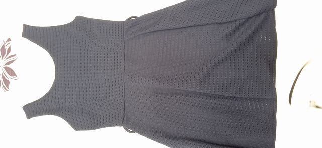 Blusa negra y marrón estampada