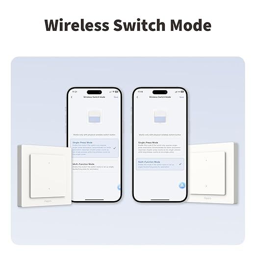 Aqara Light Switch H2 EU 4 Buttons, 2 Channels