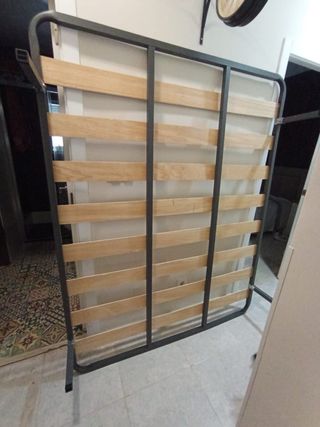 Somier cama 190x150cm - Metal/Madera