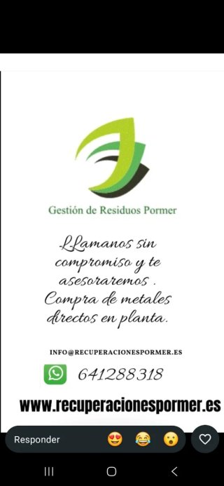 Recogida de poda con grua basura,hierros, etc.