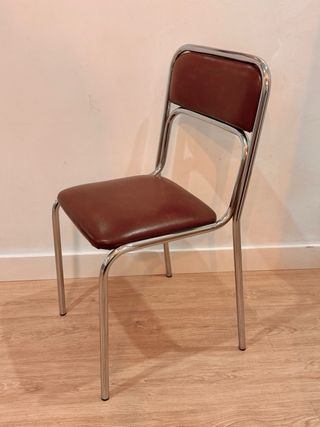 Silla tubular vintage/retro/bauhaus años 70