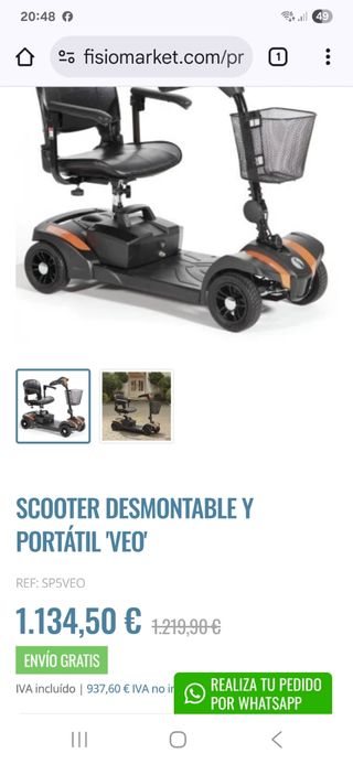 Moto eléctrica para mayores