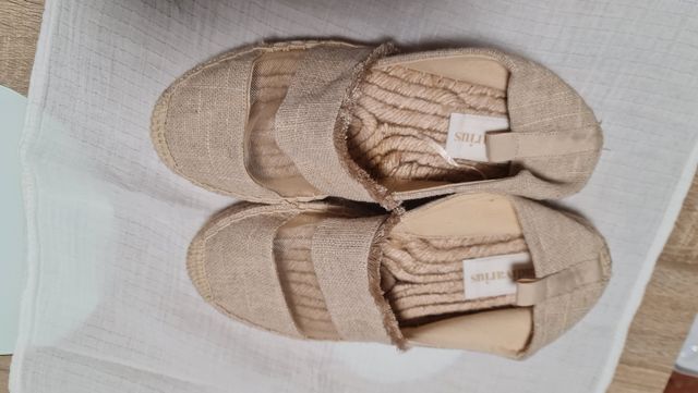 Zapatillas esparto beige