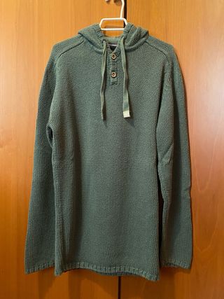 Jersey con capucha verde