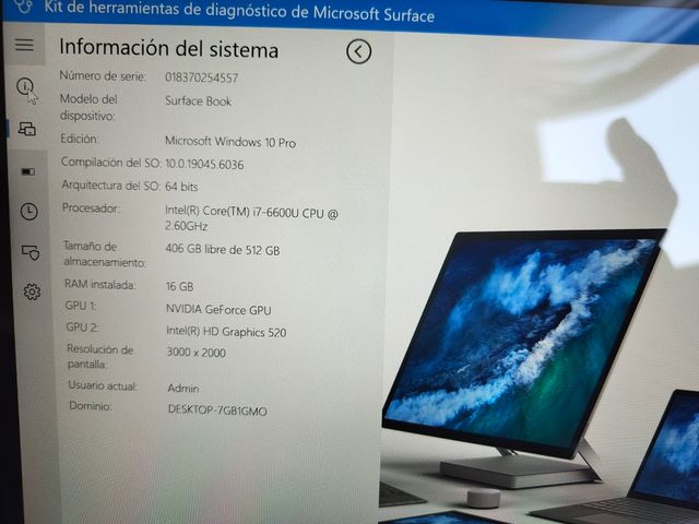 Surface Book 1 i7 16GB 512GB SSD