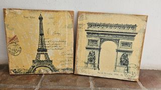 2 Cuadros Par&iacute;s - Vintage