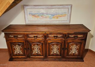 Madia legno e cantinetta  arte povera