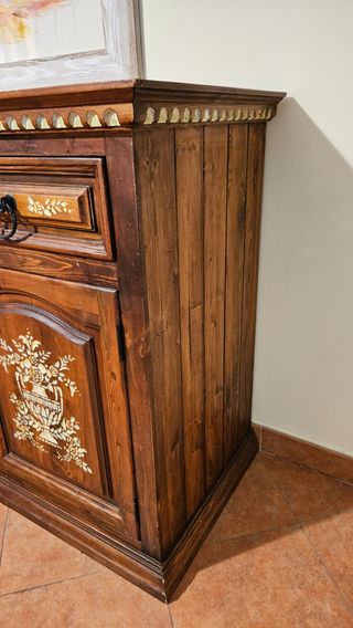 Madia legno e cantinetta  arte povera