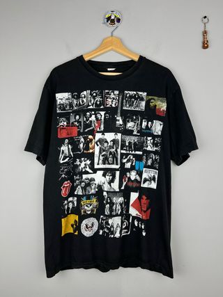Camiseta Vintage Rock Monster Negra Todas grupos