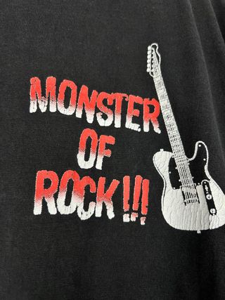 Camiseta Vintage Rock Monster Negra Todas grupos