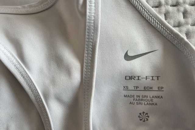 Sujetador deportivo Nike blanco XS